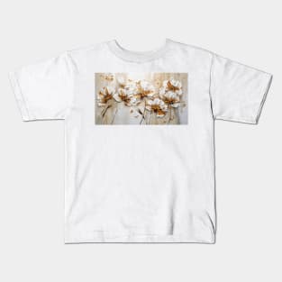 3D flowers - creamy and textured painting Kids T-Shirt